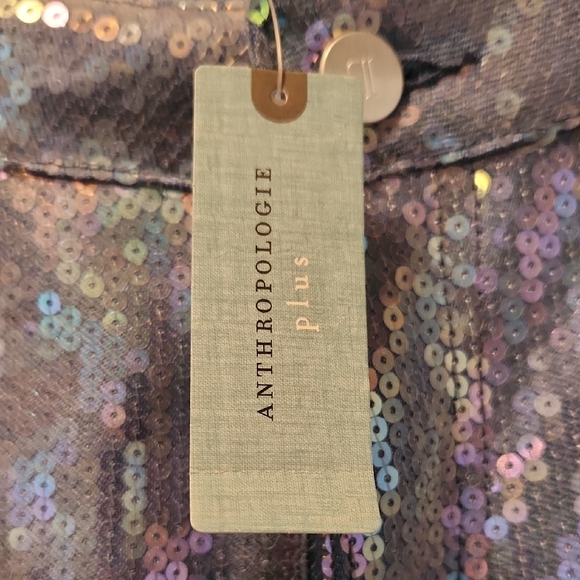 Anthropologie Brand Pilcro Sequins Blue Jean Maxi Skirt - Picture 4 of 9